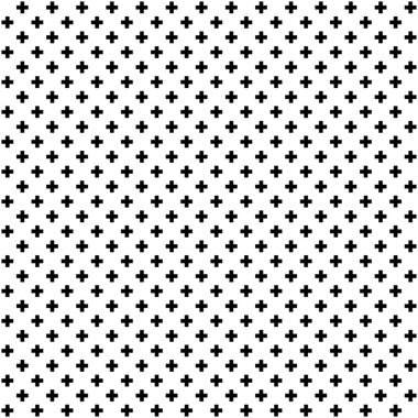 Çapraz, artı işareti, sembol, tekrarlanabilir arkaplan, desen. Geometrik arkaplan. Vektör illüstrasyonu