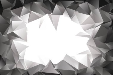 Düşük üçgen, üçgen vektör arkaplan. Parçalanma, kırılma etkisi. Kaotik cam levha