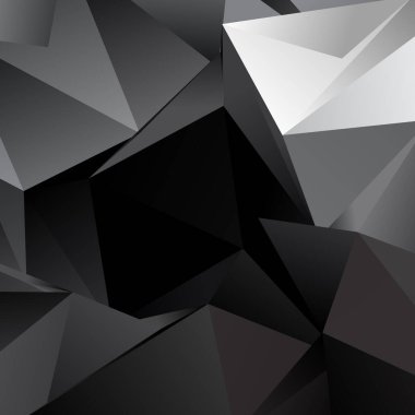 Düşük üçgen, üçgen vektör arkaplan. Parçalanma, kırılma etkisi. Kaotik cam levha