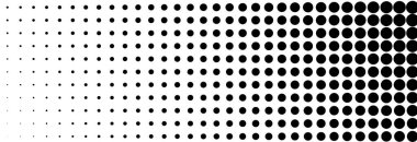 Çember yarım ton, ekran vektör çizimi. Noktalı, noktalı, benekli vektör çizimi