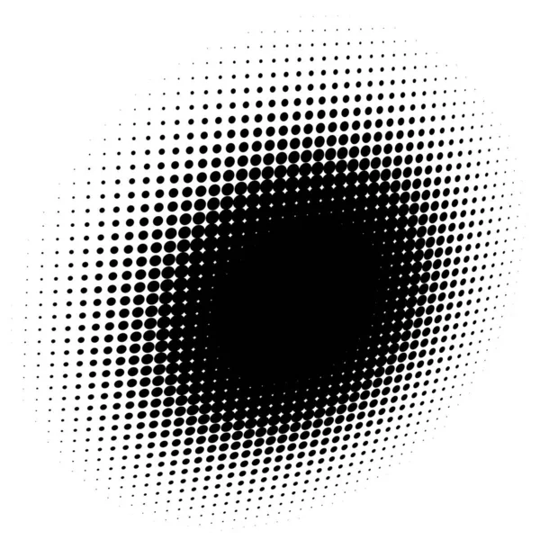 Елемент Сферичних Спотворень Напівтонових Крапок Орбіта Деформується Опуклість Зім Яті — стоковий вектор