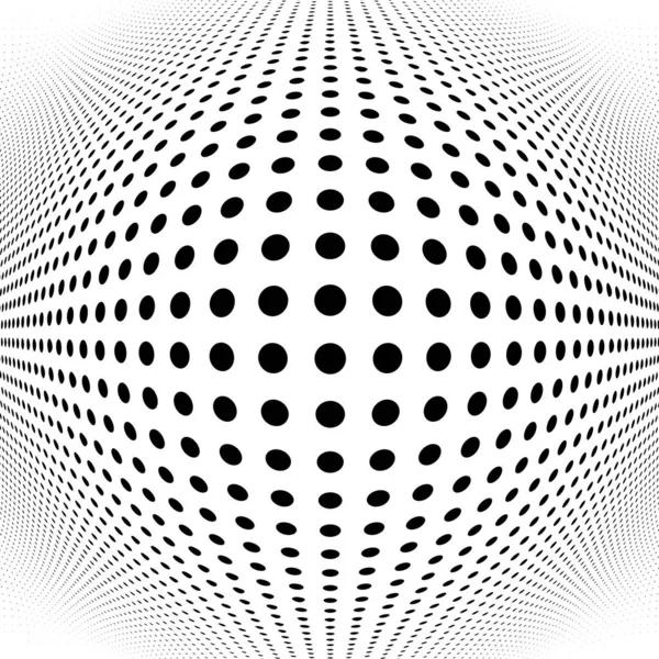 Сферические Искажения Полуточечные Элементы Orb Ball Deform Bulge Bump Speckles — стоковый вектор
