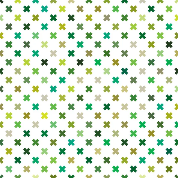 Wiederholbares Grünes Kreuzschild Markierung Symbol Für Medizinische Gesundheitliche Hintergründe Illustration — Stockvektor