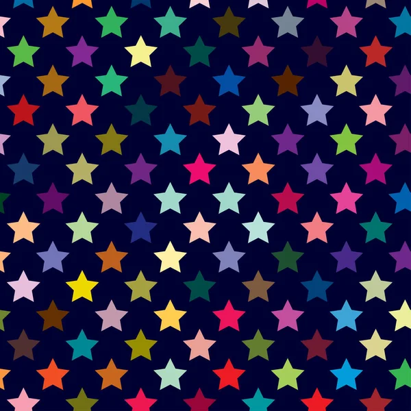 Fondo Estrella Repetible Patrón Estrella Patrón Papel Embalaje Estrellado Sin — Archivo Imágenes Vectoriales