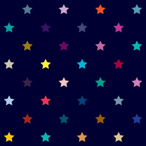 Fondo Estrella Repetible Patrón Estrella Patrón Papel Embalaje Estrellado Sin — Vector de stock