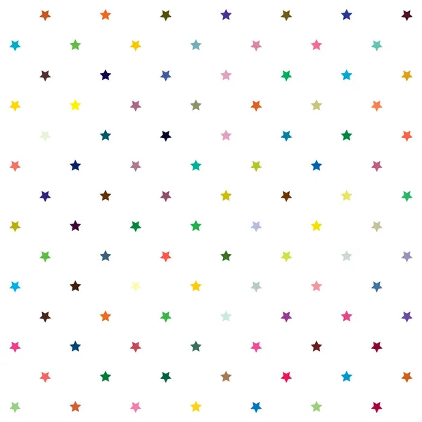 Repeatable Star Background Star Pattern Seamless Starry Wrapping Paper Pattern — Stock Vector