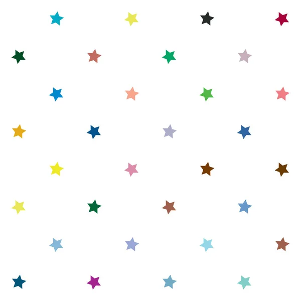 Повторяющийся Звездный Фон Звездный Узор Бесшовный Узор Звездной Оберточной Бумаги — стоковый вектор