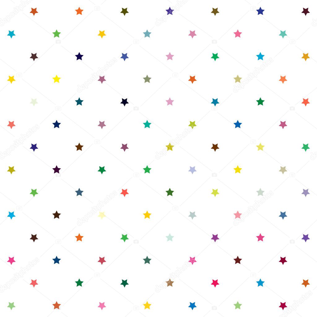 Repeatable star background, star pattern. Seamless starry wrapping paper pattern. Vector illustration