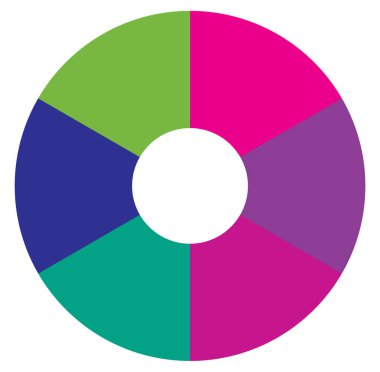 2 'den 20 parçaya bölünmüş çemberler. Dairesel pasta grafiği, pasta grafiği bilgi şablonu, element. Bölümlendirme, pay, kota ve sektör için simge, dönem, kesir temaları, kavramlar