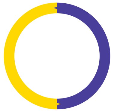 2 'den 20 parçaya bölünmüş çemberler. Dairesel pasta grafiği, pasta grafiği bilgi şablonu, element. Bölümlendirme, pay, kota ve sektör için simge, dönem, kesir temaları, kavramlar