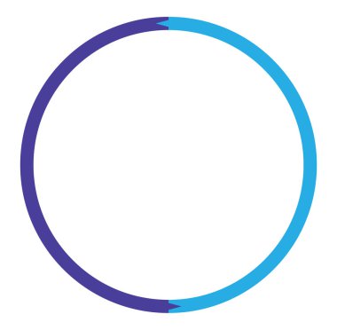 2 'den 20 parçaya bölünmüş çemberler. Dairesel pasta grafiği, pasta grafiği bilgi şablonu, element. Bölümlendirme, pay, kota ve sektör için simge, dönem, kesir temaları, kavramlar