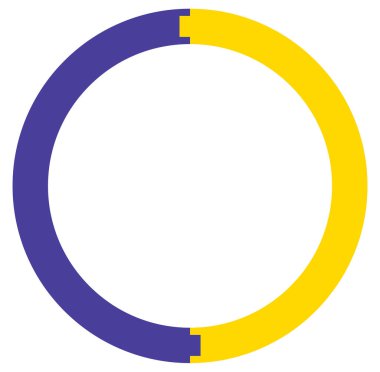 2 'den 20 parçaya bölünmüş çemberler. Dairesel pasta grafiği, pasta grafiği bilgi şablonu, element. Bölümlendirme, pay, kota ve sektör için simge, dönem, kesir temaları, kavramlar