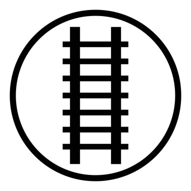 Merdiven simgesi, merdiven sembolü, logo. Merdiven vektör çizimi / Demiryolu simgesi, demiryolu sembolü, logo. Demiryolu, demiryolu vektör çizimi