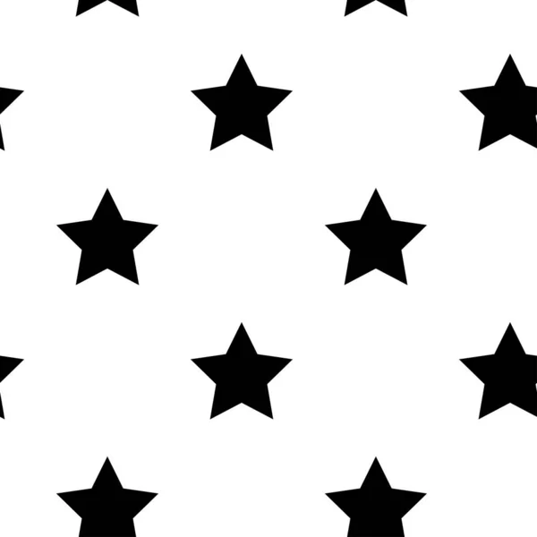 星の再現性 シームレスな星のパターン 星の背景 — ストックベクタ
