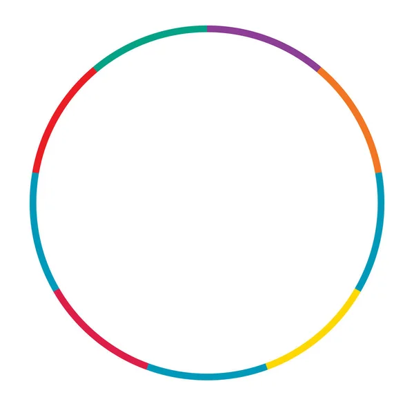 Segmentierter Kreis Von Bis Teilen Kreisförmiges Kuchendiagramm Kuchendiagramm Vorlage Element — Stockvektor