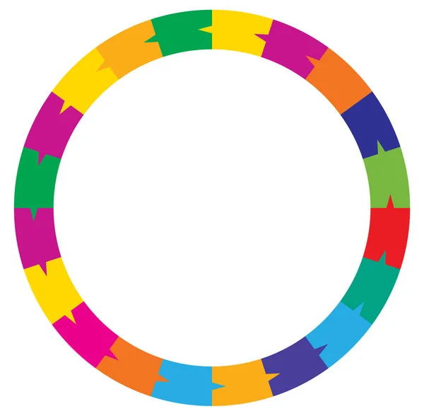 Segmented Circle Parts Circular Pie Chart Pie Graph Infographics Template — Stock Vector