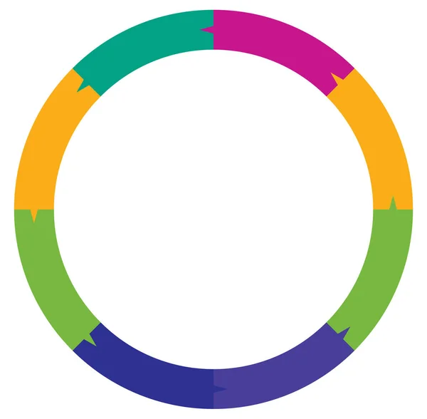 Segmentierter Kreis Von Bis Teilen Kreisförmiges Kuchendiagramm Kuchendiagramm Vorlage Element — Stockvektor