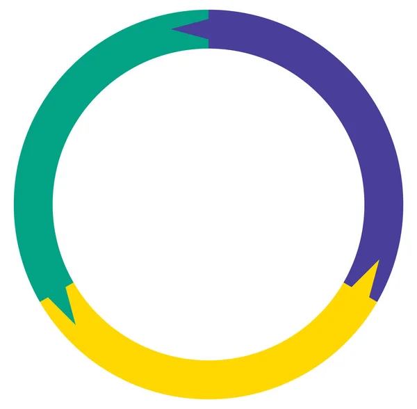 Círculo Segmentado Partes Gráfico Circular Pizza Modelo Infográficos Torta Elemento — Vetor de Stock