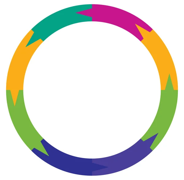 Círculo Segmentado Partes Gráfico Circular Pizza Modelo Infográficos Torta Elemento — Vetor de Stock