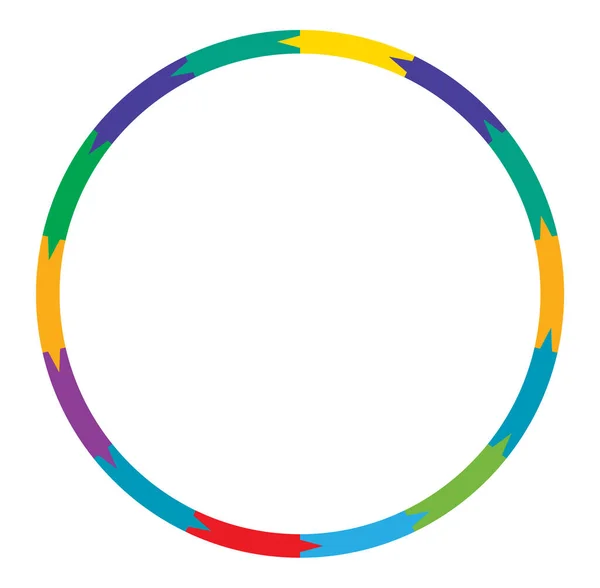 Segmentierter Kreis Von Bis Teilen Kreisförmiges Kuchendiagramm Kuchendiagramm Vorlage Element — Stockvektor