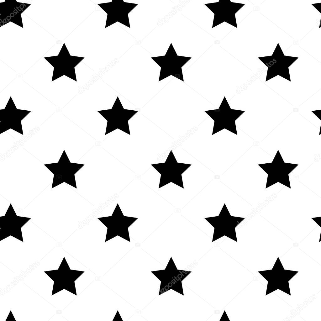 Starry repeatable, seamless star pattern, star background