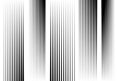 Çizgiler, çizgiler soyut geometrik arkaplan, desen. Dikey siyah beyaz çizgiler, çizgiler, şeritler. Vektör illüstrasyonu