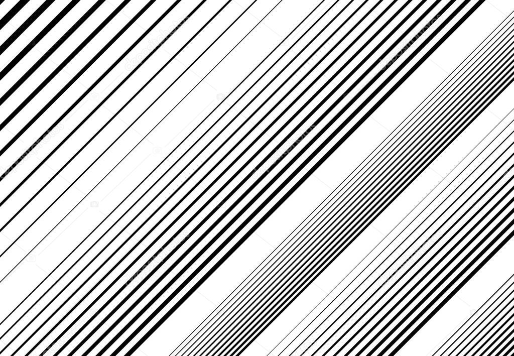 Halftone diagonal, oblique, slanting parallel and random lines,stripes pattern and background.Lines vector illustrations. Streaks, strips, hatching and pinstripes element. Liny, lined, striped vector
