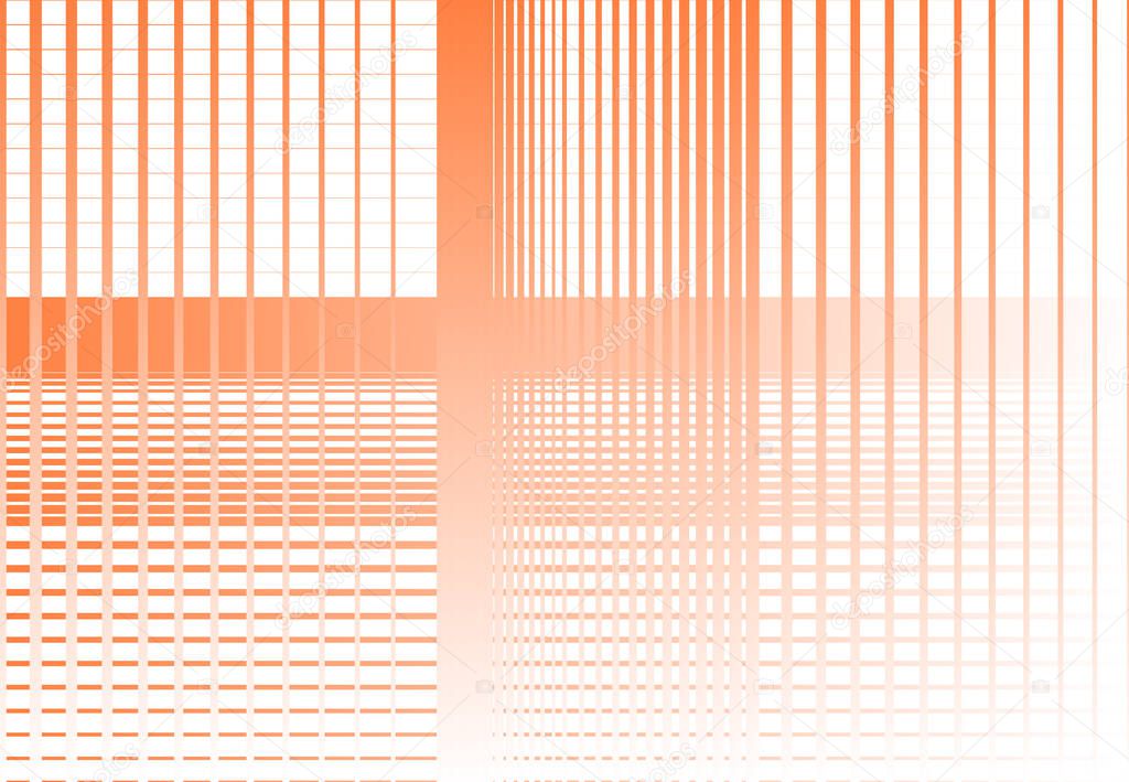 Monochrome white gradient grid, mesh, lattice or grating. Intersected lines vector illustration