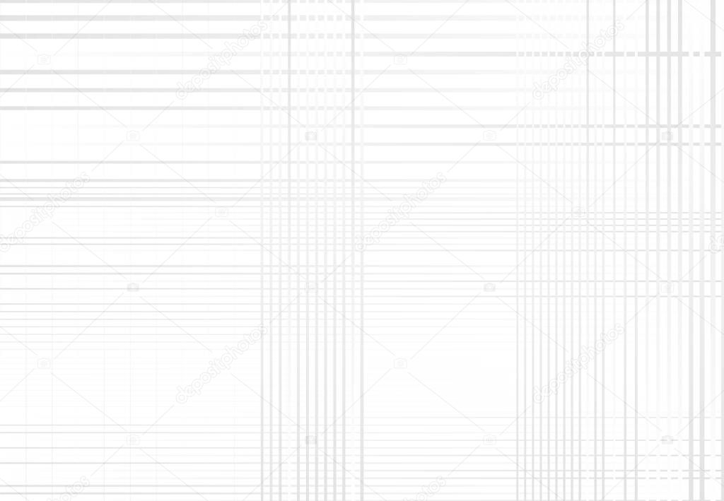 Grayscale, bright grid, mesh, lattice or grating. Intersected lines, stripes vector illustration