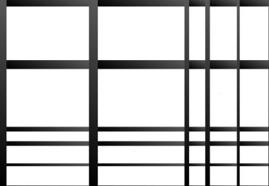 Örgü, ızgara, üst üste bindirme, kesişme, ince ve kalın çizgiler. Vektör illüstrasyonu