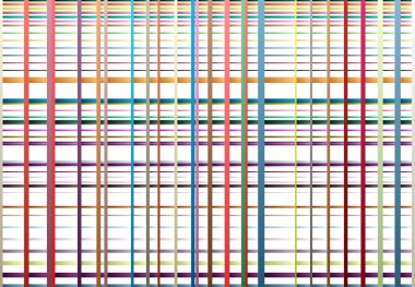 Örgü, ızgara, üst üste bindirme, kesişme, ince ve kalın çizgiler. Vektör illüstrasyonu