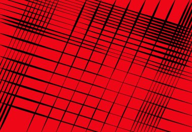 Basit monokrom, tek renkli ağ, ızgara, düz eğimli, eğimli, eğimli çizgilerin kesişmesi. soyut vektör illüstrasyonu