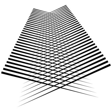 Rastgele çizgiler, çizgiler ızgarası, soyut retiküler ağ, matris, dizi deseni, doku ve tasarım ögesi