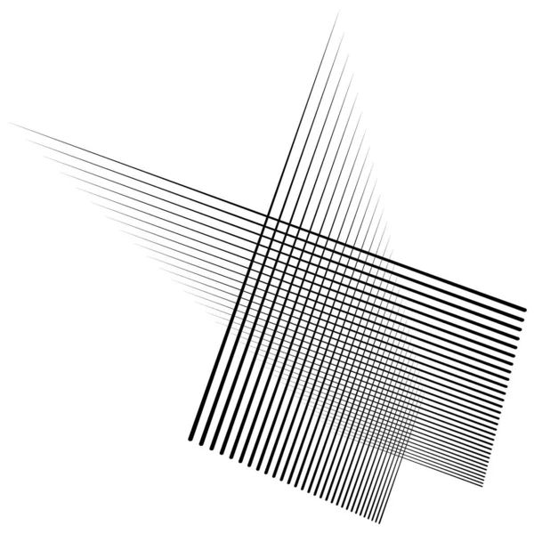 Random Lines Stripes Grid Mesh Abstract Reticular Matrix Array Pattern — Stockvektor
