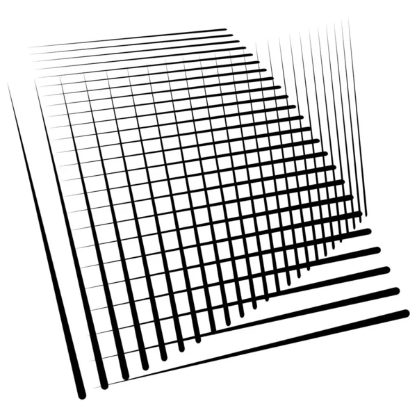 Random Lines Stripes Grid Mesh Abstract Reticular Matrix Array Pattern — Stockvektor