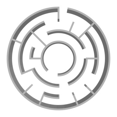 Çözülebilir 3D labirent, labirent, bulmaca oyunu çizimi