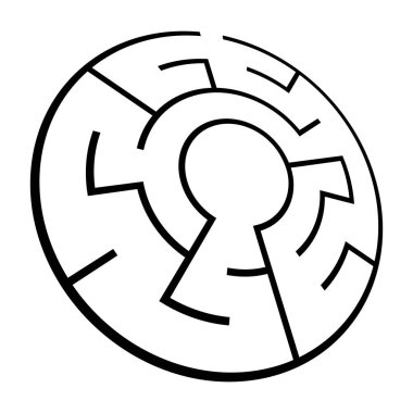 Çözülebilir 3D labirent, labirent, bulmaca oyunu çizimi