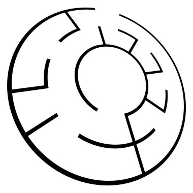 Çözülebilir 3D labirent, labirent, bulmaca oyunu çizimi