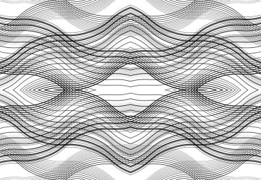 Tekrarlanabilir ve fayanslanabilir ızgara, zig-zag ağı, çapraz çapraz ve dalgalı birleşme, iç içe geçme ve iç içe geçme çizgileri. soyut kafes ve ızgara, ızgara ve ağ dokusu, desen ve arkaplan