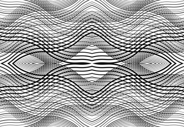 Tekrarlanabilir ve fayanslanabilir ızgara, zig-zag ağı, çapraz çapraz ve dalgalı birleşme, iç içe geçme ve iç içe geçme çizgileri. soyut kafes ve ızgara, ızgara ve ağ dokusu, desen ve arkaplan