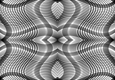Tekrarlanabilir ve fayanslanabilir ızgara, zig-zag ağı, çapraz çapraz ve dalgalı birleşme, iç içe geçme ve iç içe geçme çizgileri. soyut kafes ve ızgara, ızgara ve ağ dokusu, desen ve arkaplan