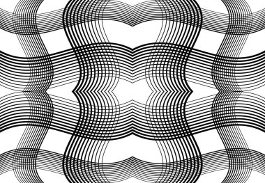 Tekrarlanabilir ve fayanslanabilir ızgara, zig-zag ağı, çapraz çapraz ve dalgalı birleşme, iç içe geçme ve iç içe geçme çizgileri. soyut kafes ve ızgara, ızgara ve ağ dokusu, desen ve arkaplan