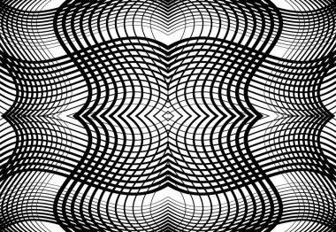 Tekrarlanabilir ve fayanslanabilir ızgara, zig-zag ağı, çapraz çapraz ve dalgalı birleşme, iç içe geçme ve iç içe geçme çizgileri. soyut kafes ve ızgara, ızgara ve ağ dokusu, desen ve arkaplan