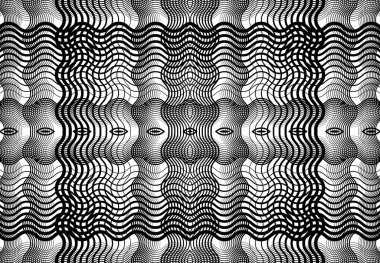 Tekrarlanabilir ve fayanslanabilir ızgara, zig-zag ağı, çapraz çapraz ve dalgalı birleşme, iç içe geçme ve iç içe geçme çizgileri. soyut kafes ve ızgara, ızgara ve ağ dokusu, desen ve arkaplan