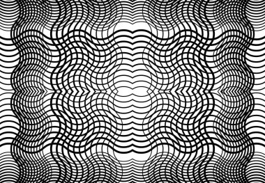 Tekrarlanabilir ve fayanslanabilir ızgara, zig-zag ağı, çapraz çapraz ve dalgalı birleşme, iç içe geçme ve iç içe geçme çizgileri. soyut kafes ve ızgara, ızgara ve ağ dokusu, desen ve arkaplan