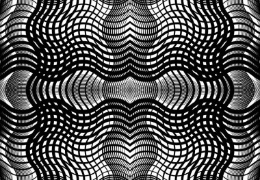 Tekrarlanabilir ve fayanslanabilir ızgara, zig-zag ağı, çapraz çapraz ve dalgalı birleşme, iç içe geçme ve iç içe geçme çizgileri. soyut kafes ve ızgara, ızgara ve ağ dokusu, desen ve arkaplan