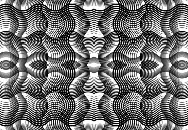 Tekrarlanabilir ve fayanslanabilir ızgara, zig-zag ağı, çapraz çapraz ve dalgalı birleşme, iç içe geçme ve iç içe geçme çizgileri. soyut kafes ve ızgara, ızgara ve ağ dokusu, desen ve arkaplan