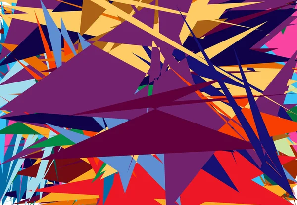 Abstract Overlappende Kleurrijke Vormen Geometrische Kunstachtergrond Patroon Textuur — Stockvector