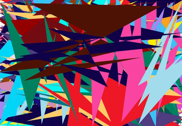 Abstrakte Sich Überlappende Bunte Formen Geometrische Kunst Hintergrund Muster Textur — Stockvektor