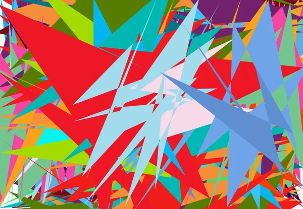 Abstract Overlappende Kleurrijke Vormen Geometrische Kunstachtergrond Patroon Textuur — Stockvector